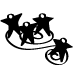 Ikona obrazująca ukazująca grupę czterech osób połączonych spiralami